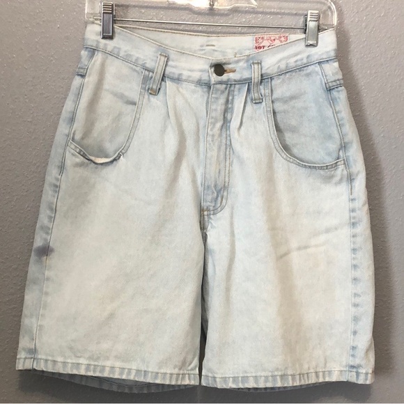 Vintage Not Guilty jean shorts Women's M Medium stonewashed distressed denim y2k - Picture 10 of 10